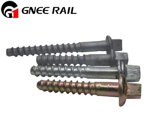 Anti corrosion threaded rail spike Anti corrosion threaded rail spike